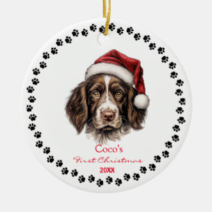 Adorno De Cerámica Mano de Sombrero de Perro Santa de España