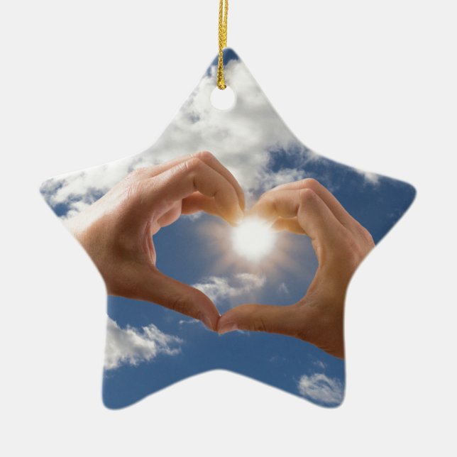 Adorno De Cerámica Manos de amor (Frente)