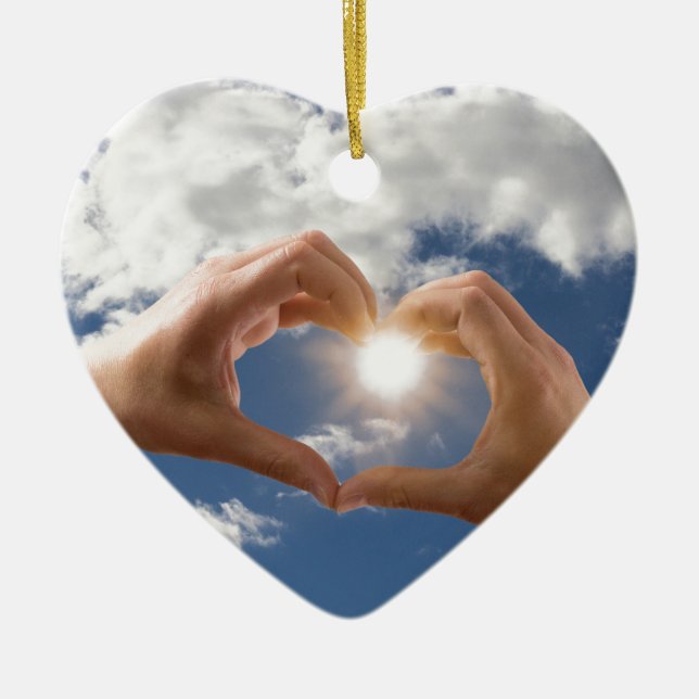 Adorno De Cerámica Manos de amor (Frente)