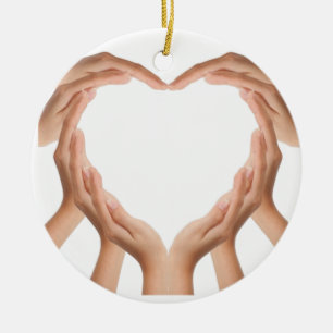 Adorno De Cerámica Manos de amor