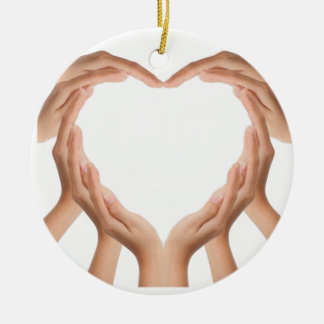 Adorno De Cerámica Manos de amor