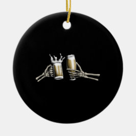 Adorno De Cerámica Manos de Skeleton animando a un