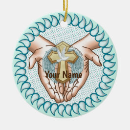 Adorno De Cerámica Manos del Espíritu Santo Cristiano