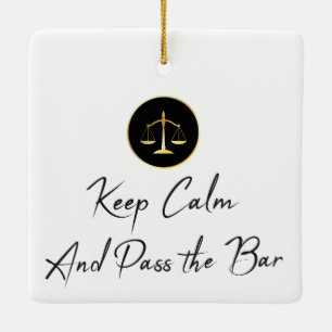 Adorno De Cerámica Mantén la calma. Pase el Bar.