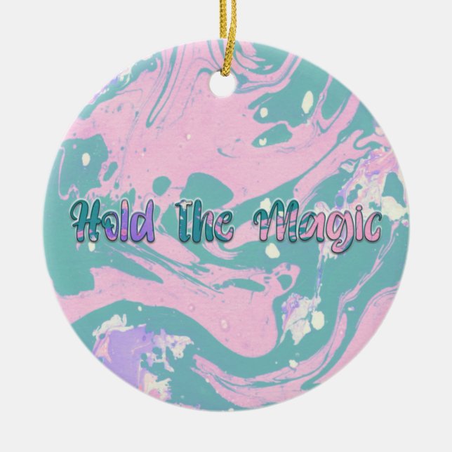 Adorno De Cerámica Mantener la magia (Frente)