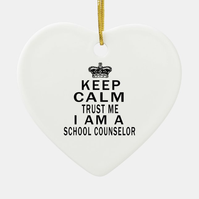 Adorno De Cerámica Mantenga tranquilo para confiarme en que soy (Frente)