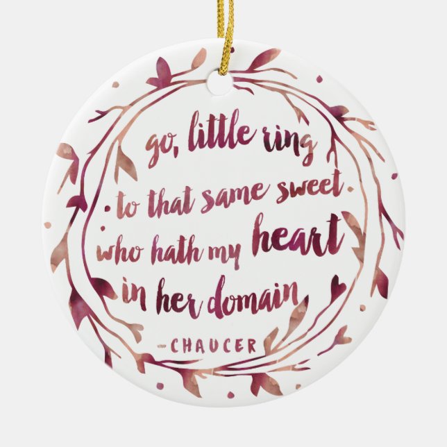 Adorno De Cerámica Mantenimiento del compromiso personalizado | Acuar (Frente)