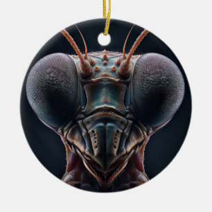 Adorno De Cerámica Mantis religiosa primer plano macro
