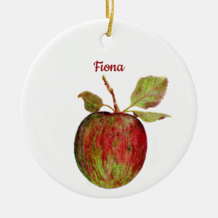 Adorno De Cerámica Manzana