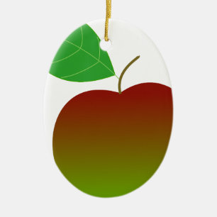 Adorno De Cerámica manzana manzanas fruta comida vid personalizar