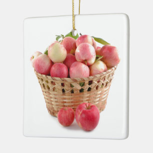 Adorno De Cerámica manzana manzanas fruta comida vid personalizar