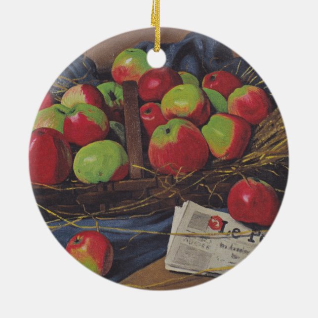 Adorno De Cerámica Manzanas (por Félix Vallotton) (Atrás)