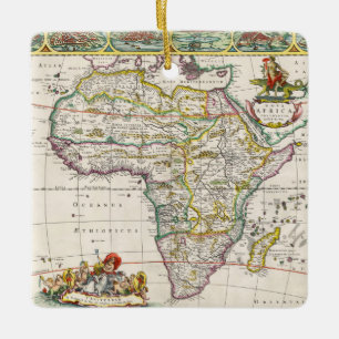 Adorno De Cerámica Mapa de África el   Nova África