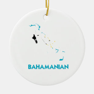 ADORNO DE CERÁMICA MAPA DE BAHAMANIAN