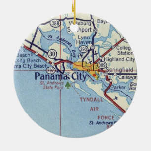 Adorno De Cerámica Mapa de cosecha Fl Fl de Panamá