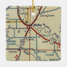 Mapa de cosechas de Atoka OK