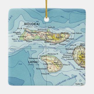 Adorno De Cerámica Mapa de cosechas de Molokai