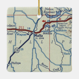Adorno De Cerámica Mapa de cosechas de Montana en Malta