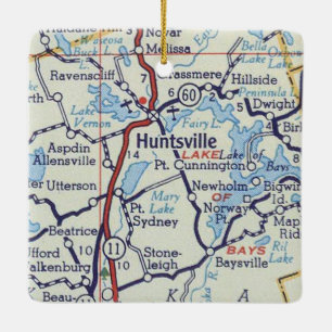 Adorno De Cerámica Mapa de cosechas en Huntsville