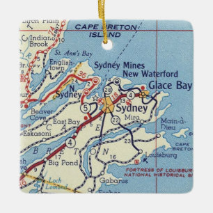 Adorno De Cerámica Mapa de cosechas NS de Sydney