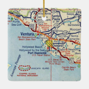 Adorno De Cerámica Mapa de cosechas Ventura
