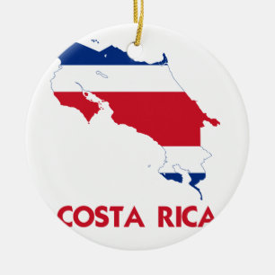 ADORNO DE CERÁMICA MAPA DE COSTA RICA
