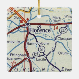 Adorno De Cerámica Mapa de época del SC de Florencia