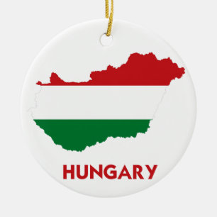 ADORNO DE CERÁMICA MAPA DE HUNGRÍA