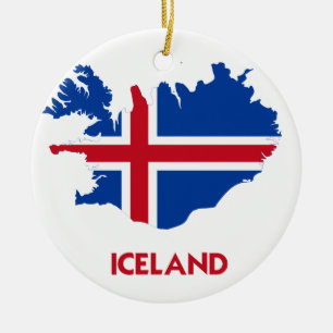ADORNO DE CERÁMICA MAPA DE ISLANDIA