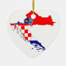 Mapa de la bandera de Croacia