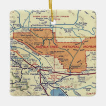 Mapa de la cosecha de árboles de Joshua