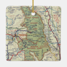Mapa de la cosecha del Parque Nacional Sequoia