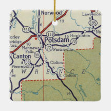 Mapa de la época de Potsdam NY