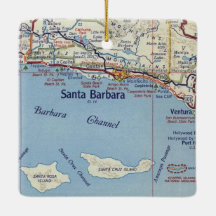 Mapa de la época de Santa Barbara CA