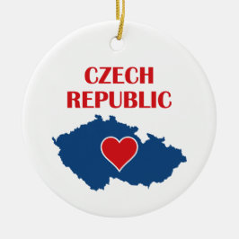 Adorno De Cerámica Mapa de la República Checa