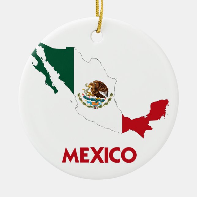 ADORNO DE CERÁMICA MAPA DE MÉXICO (Frente)