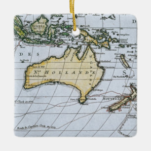 Adorno De Cerámica Mapa de nueva Holanda