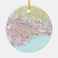 Mapa del vintage de Santa Barbara California
