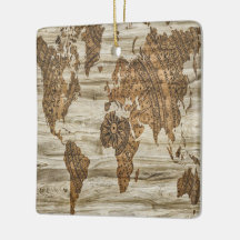 Mapa pardo de la huella mundial