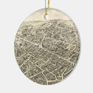 Adorno De Cerámica Mapa pintoresco de MAMÁES de la Peaboya (1877)