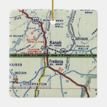 Mapa retro de Kanab Utah