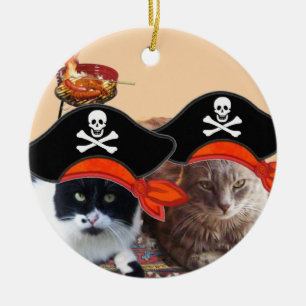 ADORNO DE CERÁMICA MAPAS DE TRATAMIENTO DE PIRATAS PIRATAS Y PIRATAS 