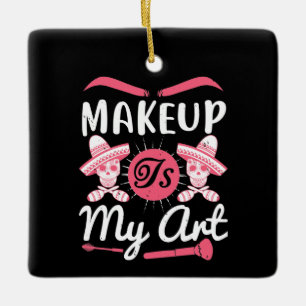 Adorno De Cerámica Maquillaje - El Maquillaje Es Mi Arte