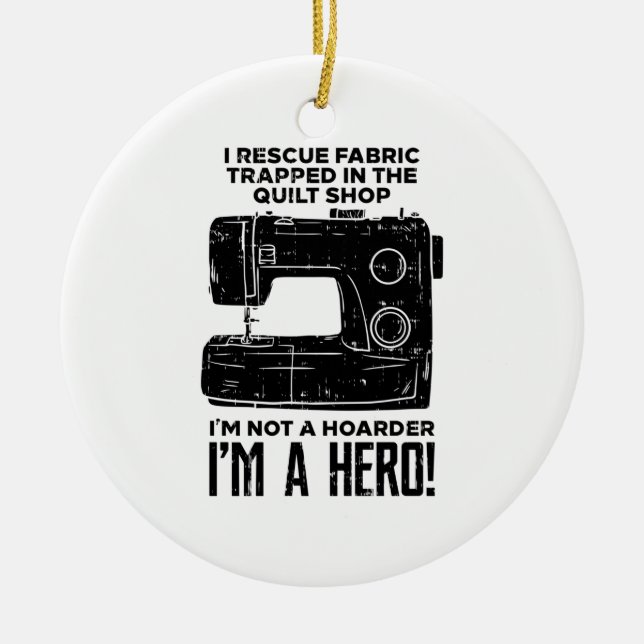 Adorno De Cerámica Máquina de coser (Frente)