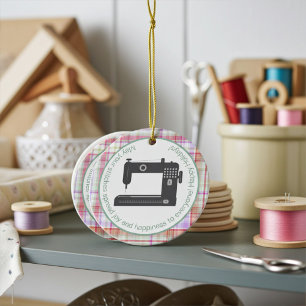 Adorno De Cerámica Máquina de coser para calderas y cazadores, de plá