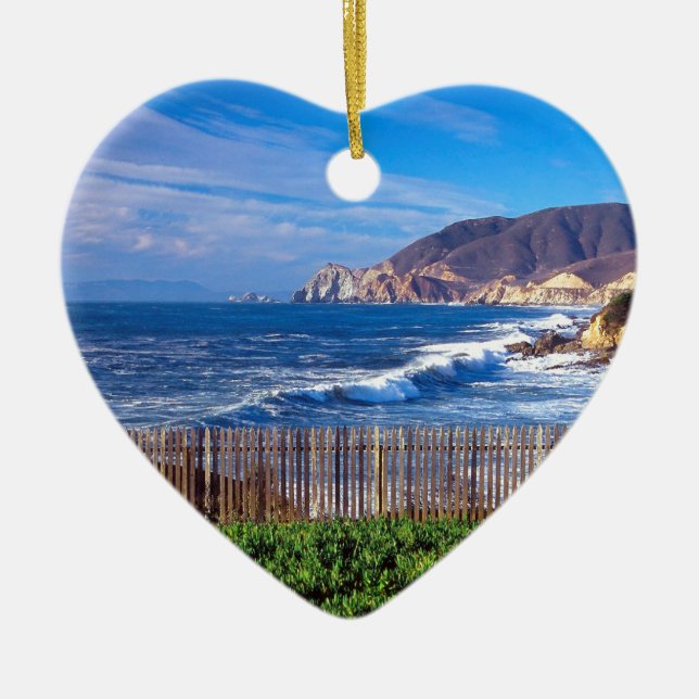 Adorno De Cerámica Mar Half Moon Bay California (Frente)