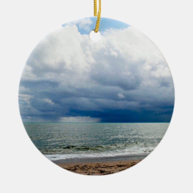 Adorno De Cerámica Mar Scape (Frente)