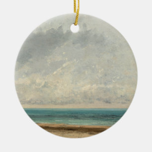 Adorno De Cerámica Mar tranquilo - Gustave Courbet