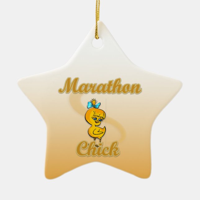 Adorno De Cerámica Marathon Chick (Frente)