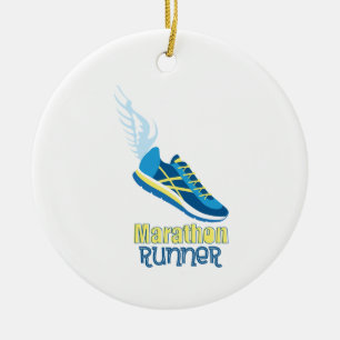 Adorno De Cerámica Marathon Runner